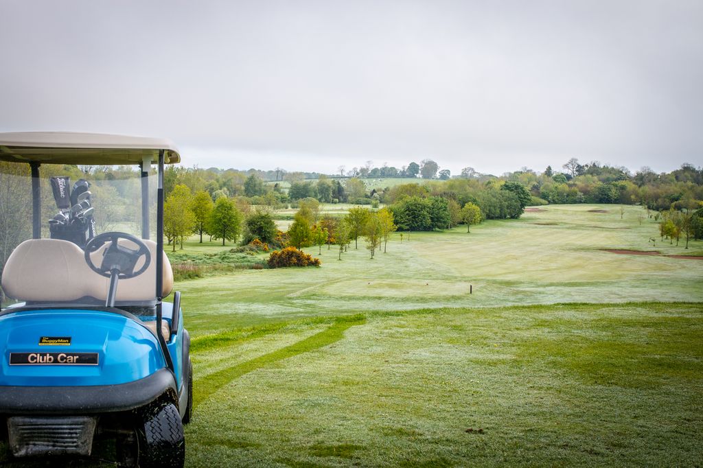 Cart on golf course